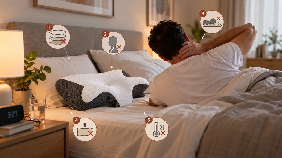 Oreiller cervical : les 5 erreurs qui gâchent vos nuits
