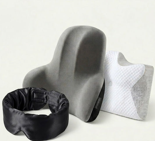 Kit Nuit Lunara — Oreiller + Coussin + Masque Soie Offert - Lunara