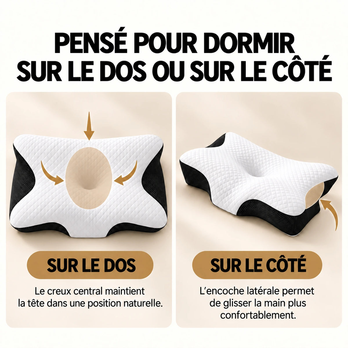 Oreiller Cervical Lunara – Mémoire de Forme