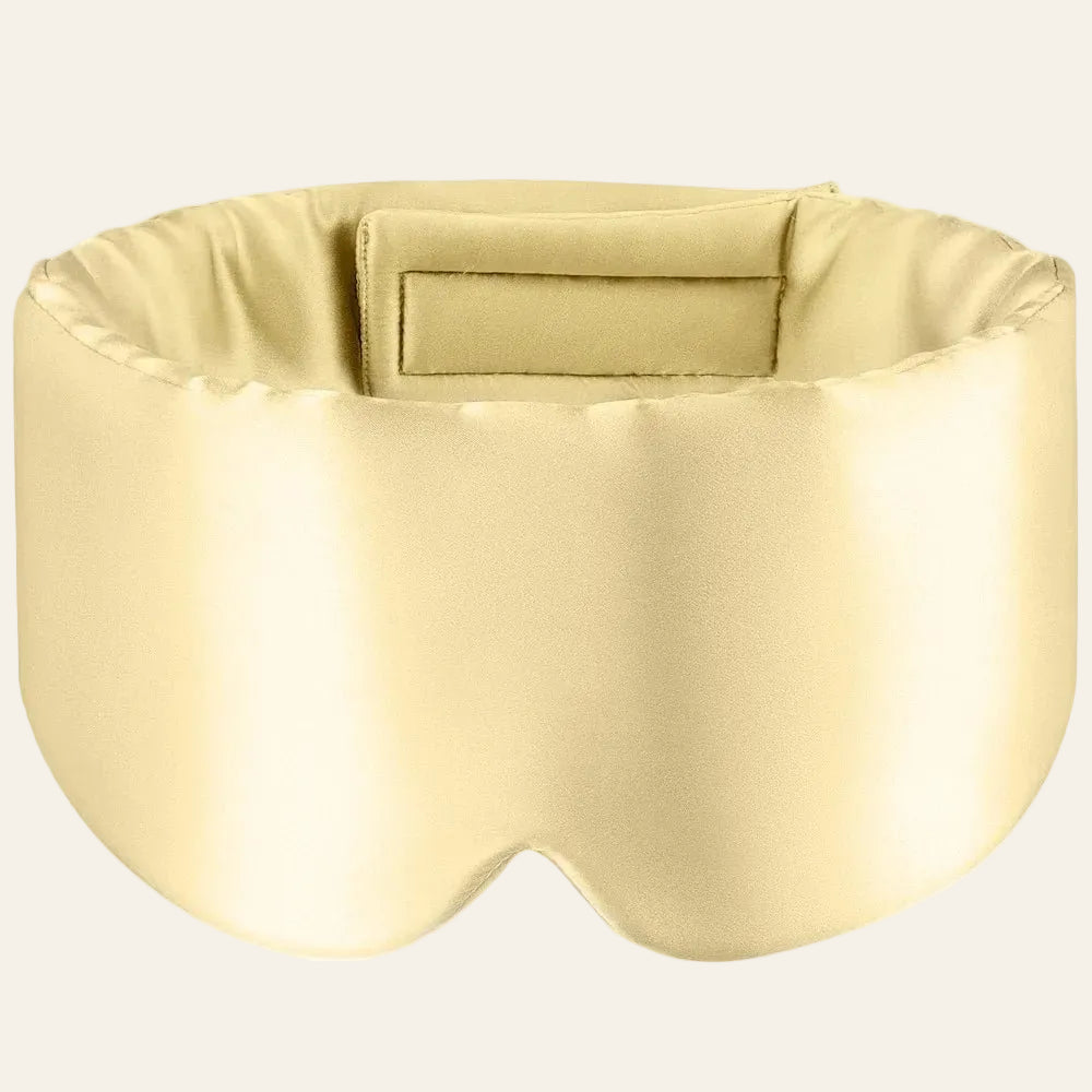 Masque Lunara soie beige naturel — doux sur la peau, idéal peaux sensibles